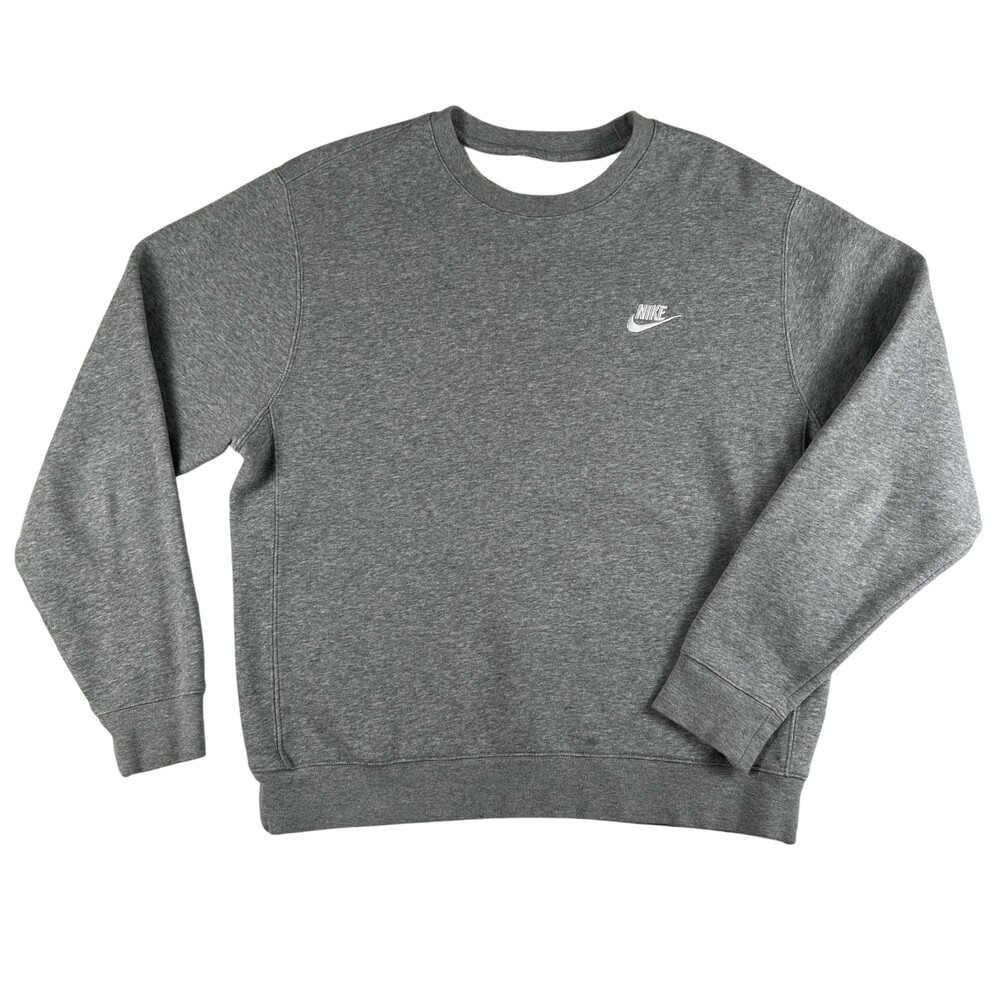 Vtg Nike Sweatshirt Mens Medium Club Fleece Pullover Crewneck Logo Y2K 2000s